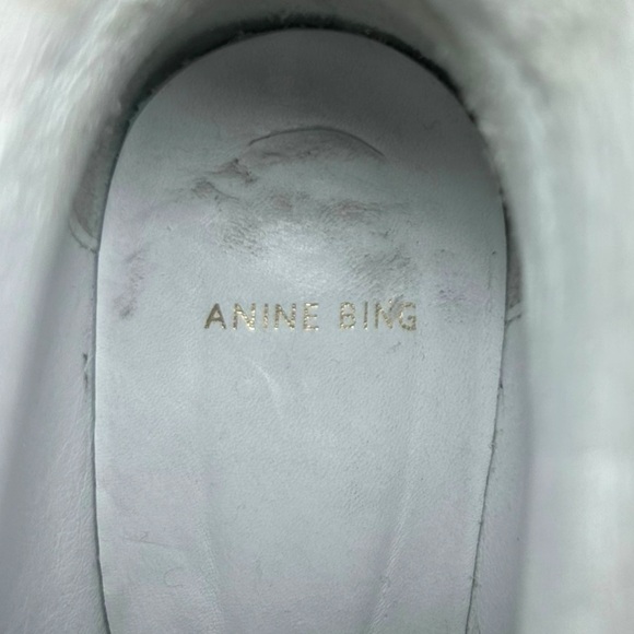 Anine Bing - Women’s ‘Frankie’ Leather Kitten Heel Booties - White, 37 IT, 7 US - Picture 15 of 15